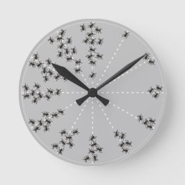 RELÓGIO DE PAREDE FORMIGAS RONDE KLOK