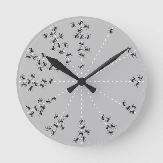 RELÓGIO DE PAREDE FORMIGAS RONDE KLOK (Voorkant)
