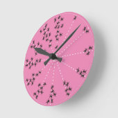 RELÓGIO DE PAREDE FORMIGAS RONDE KLOK (Hoek)