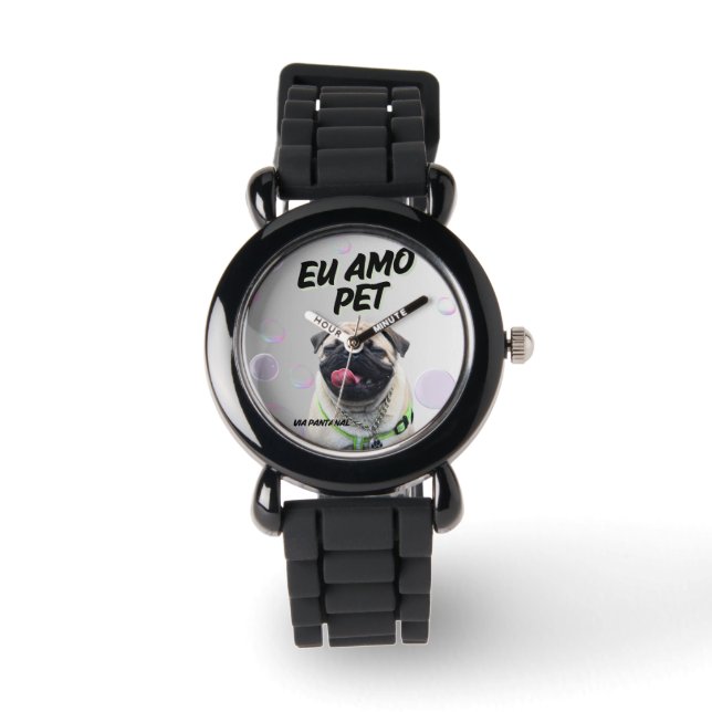 relógio de pulseira de silicone pet horloge (Voorkant)