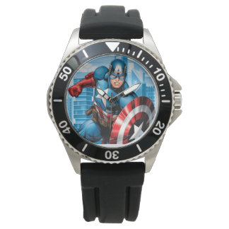 RELOGIO DE PULSO CAPITAO AMERICA HORLOGE