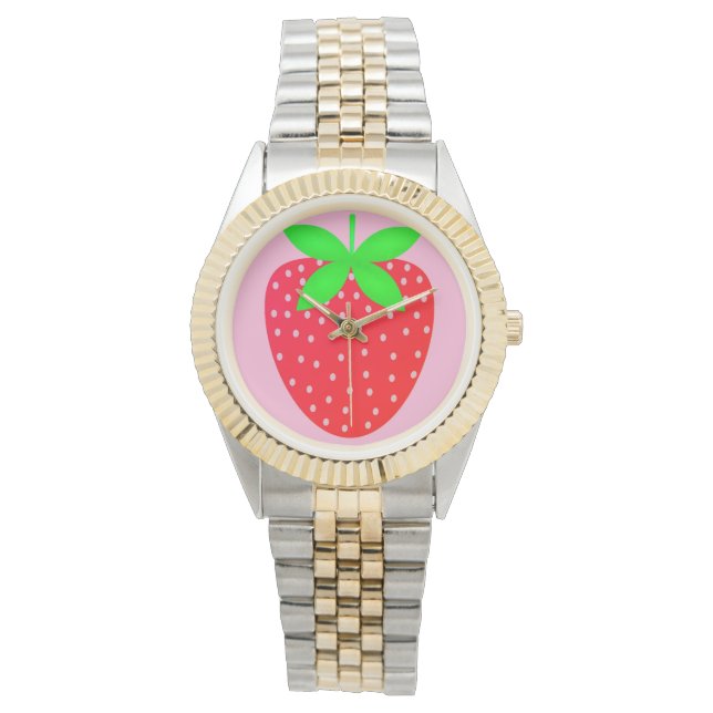 relógio feminino estampa com morango horloge (Voorkant)