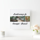 Relogio lembrança de Amapá Vierkante Klok (Huis)