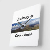 Relogio lembrança de Bahia Vierkante Klok (Hoek)