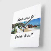 Relogio lembrança de Ceará Vierkante Klok (Hoek)