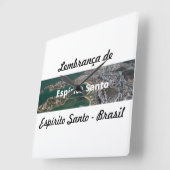 Relogio lembrança de Espírito Santo Vierkante Klok (Hoek)