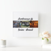 Relogio lembrança de Goiás Vierkante Klok (Huis)