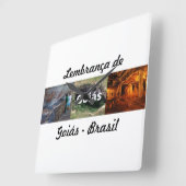 Relogio lembrança de Goiás Vierkante Klok (Hoek)