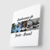 Relogio lembrança de Goiás Vierkante Klok (Hoek)