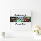 Relogio lembrança de Pernambuco Vierkante Klok (Huis)