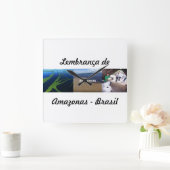 relogio lembrança do Amazonas Vierkante Klok (Huis)