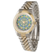 Relógio Mandala Luxo - 01 Horloge (Gekanteld)