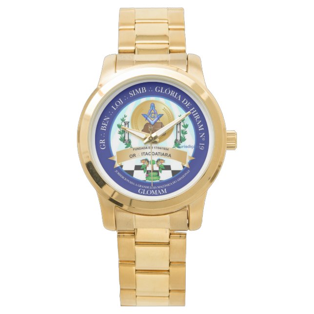 Relógio Oficial da Loja Maçônica GH19 Horloge (Voorkant)