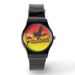 Relogio Pulseira de silicone preta Horloge