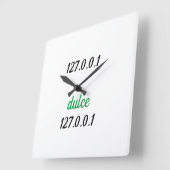 Reloj 127.0.0.1 dulce 127.0.0.1 vierkante klok (Hoek)