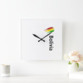 Reloj Bolivia Vierkante Klok (Huis)
