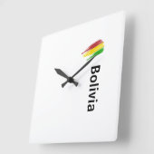 Reloj Bolivia Vierkante Klok (Hoek)
