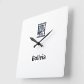 Reloj chaski boliviano vierkante klok (Hoek)