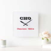 Reloj Chuquisaca Bolivia Vierkante Klok (Huis)