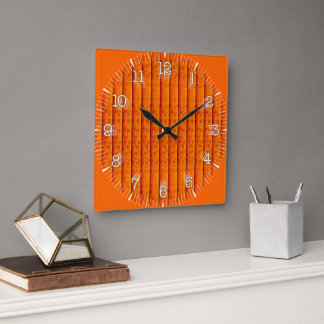 Reloj Cuadrado Time and illustrated art on your wa Vierkante Klok