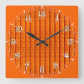 Reloj Cuadrado Time and illustrated art on your wa Vierkante Klok (Voorkant)