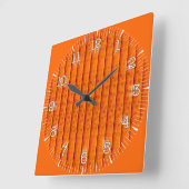 Reloj Cuadrado Time and illustrated art on your wa Vierkante Klok (Hoek)