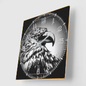 Reloj Cuadrado Time and illustrated art on your wa Vierkante Klok (Hoek)