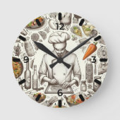 Reloj de Chef Ronde Klok (Voorkant)