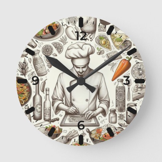 Reloj de Chef  Ronde Klok (Voorkant)