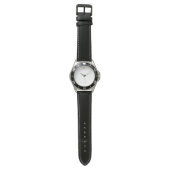 Reloj de Hombre pulsera de piel Horloge (Vlak)