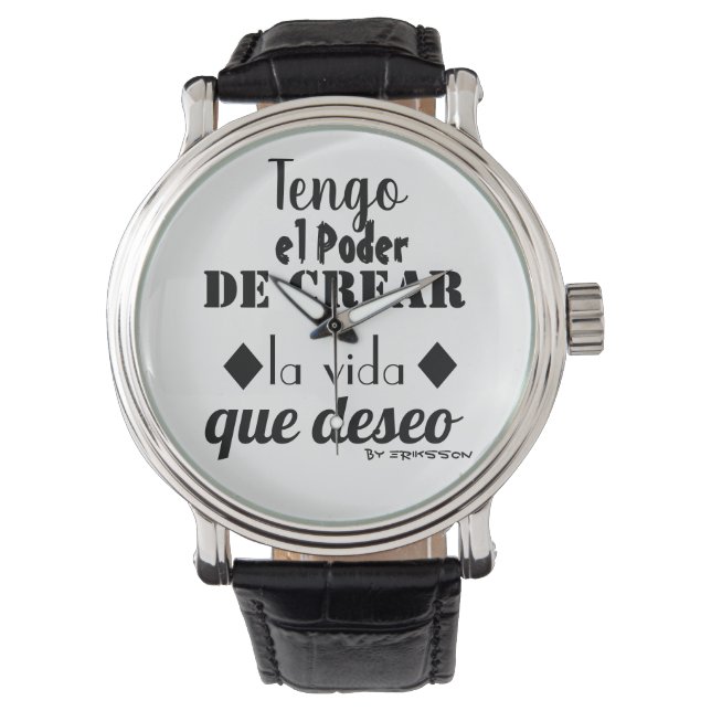 Reloj de Mano Motivacional Horloge (Voorkant)