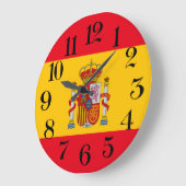 reloj de pared bandera de España Grote Klok (Hoek)