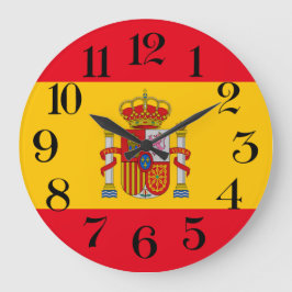 reloj de pared bandera de España Grote Klok