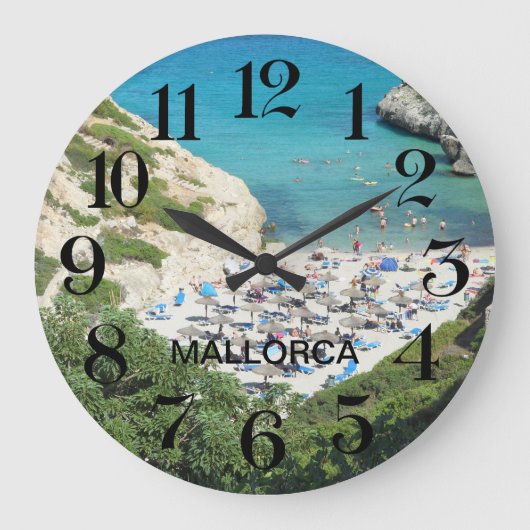 reloj de pared Calas de Mallorca Grote Klok (Voorkant)