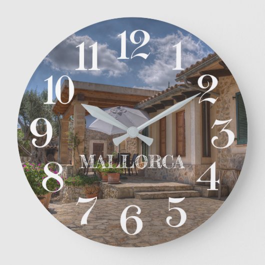 reloj de pared casa de campo en Mallorca Grote Klok (Voorkant)