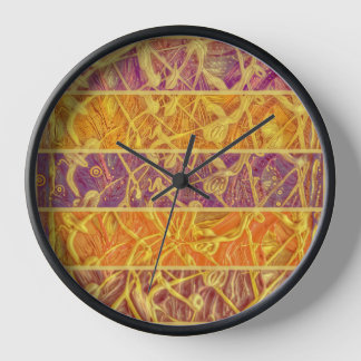 Reloj de pared colorido colores abstracto