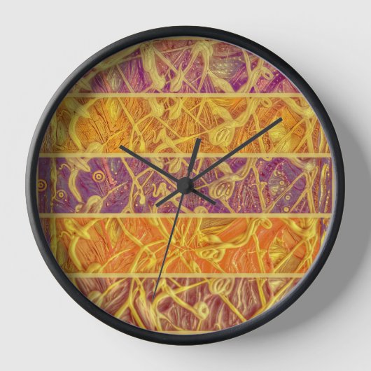 Reloj de pared colorido colores abstracto (Voorkant)