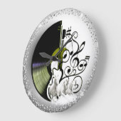 Reloj de pared con CD Y caballos Grote Klok (Hoek)