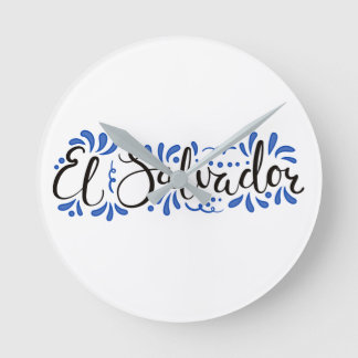 Reloj de Pared con Diseño de El Salvador  Ronde Klok
