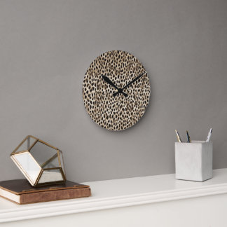 Reloj de Pared con Diseño de Fondo en Piel Ronde Klok