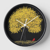 Reloj de pared con fondo de árbol  (Voorkant)