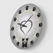 Reloj de pared con gatos grote klok (Hoek)