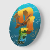 Reloj de pared con logo de la tienda DesignInEvery Grote Klok (Hoek)