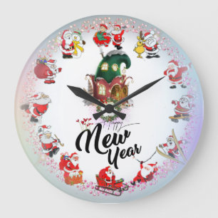 Reloj de pared en multicolor grote klok