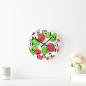 reloj de pared frambuesas a la acuarela ronde klok (Huis)