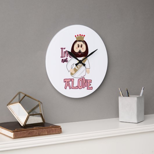 Reloj de pared I´m not alone - Nissi Holy Grote Klok (Kantoor)