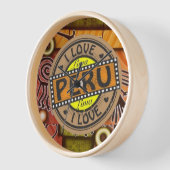 Reloj de pared Ilove Peru (Hoek)