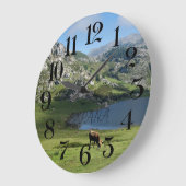 reloj de pared Lagos de Covadonga en Asturias Grote Klok (Hoek)