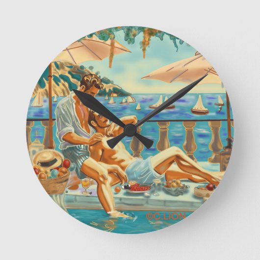 Reloj de pared lgbt ronde klok (Voorkant)