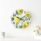 reloj de pared limones a la acuarela grote klok (Huis)